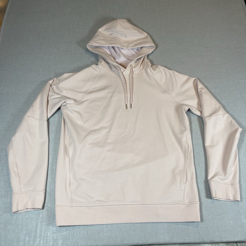 Lululemon City Sweat Hoodie Mens Medium Pink Performance Pullover French Terry